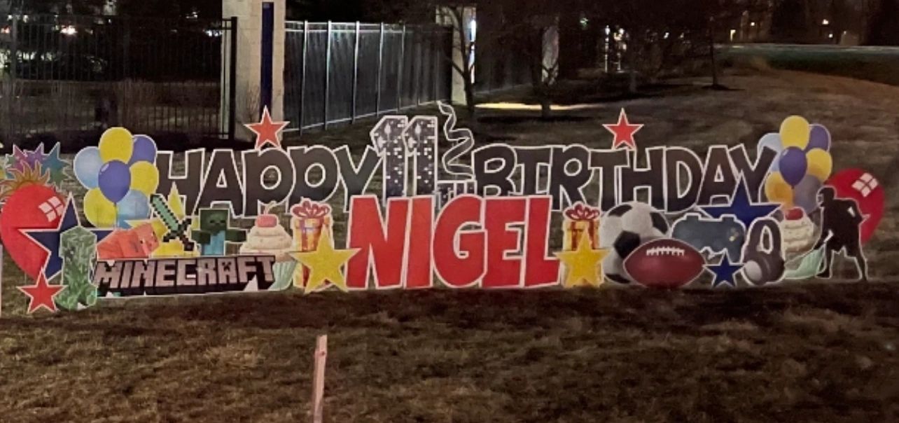 Birthday Yard Signs Fishers and Heritage Christian School